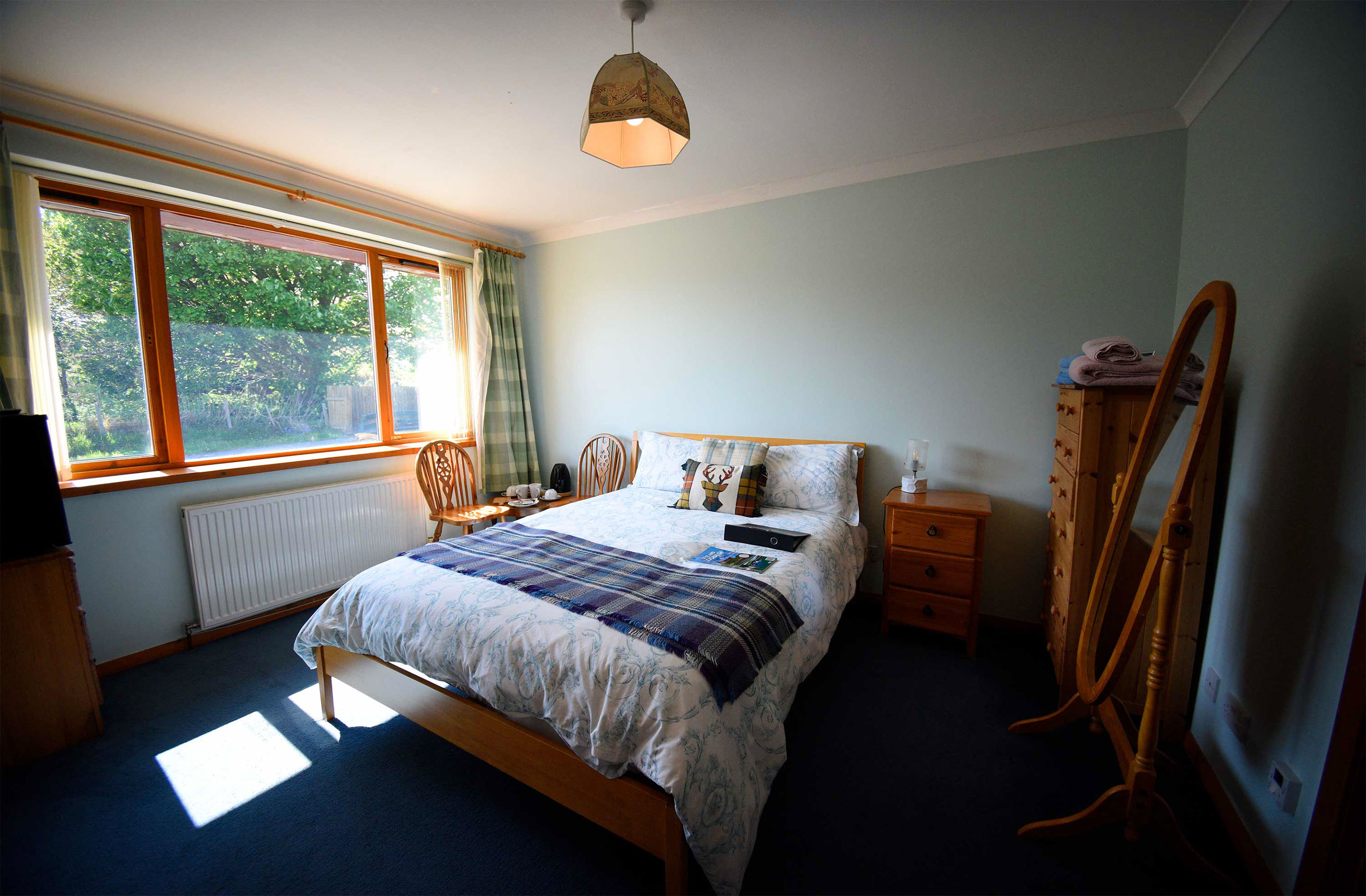 Gairloch View Bed and Breakfast contains a King Size Double bed with all bedding and linen provided