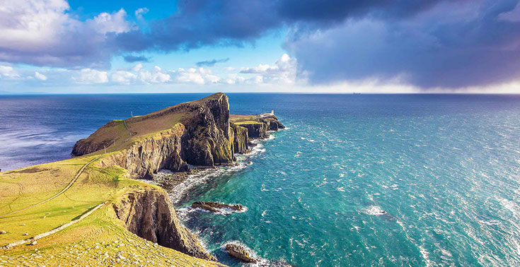 Our bed and breakfast accommodation is located in Portree near Neist Point Lighthouse